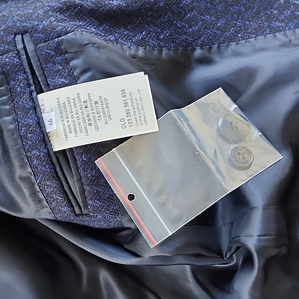 Versace Collection Wool/Cashmere Blend Fitted Bla… - image 7